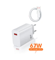 67w Hızlı Şarj Cihazı Aleti 6a Kablo/adaptör Seti Type C Usb Xiaomi Redmi Samsung Uyumlu Duvar Tipi