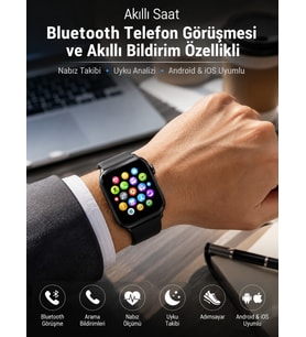 Dokunmatik Ekran, Bluetooth Görüşme, Akıllı Bildirim ve Günlük Aktivite Takibi