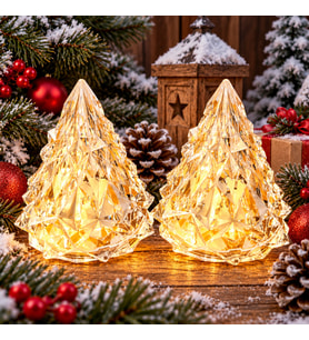 2 ADET MİNİ KRİSTAL LED IŞIKLI YILBAŞI AĞACI IŞIKLI ÇAM AĞACI IŞIKLI NOEL AĞACI GÜN IŞIĞI LED IŞIKLI