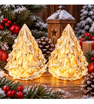 2 ADET MİNİ KRİSTAL LED IŞIKLI YILBAŞI AĞACI IŞIKLI ÇAM AĞACI IŞIKLI NOEL AĞACI GÜN IŞIĞI LED IŞIKLI