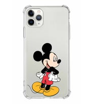 Apple iPhone 11 Pro Uyumlu Köşe Korumalı Antişok  Kapak Mickey Mouse Tasarımlı Şeffaf  Kılıf