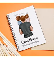Babalar Günü Tasarımlı Defter Kişiye Özel