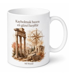 Antik Kent Gezerken Kaybolanlara Tarih Avcısı Kaşif Kupası Hediye Bardak