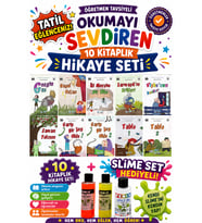 4.Sınıf Öğretmen Tavsiyeli Okumayı Sevdiren 64 Sayfa 10 Kitaplık Hikaye Seti-3 (Slime Set Hediyeli)