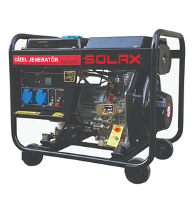 Solax SDJ4000M 3kW 7bg 296cc 80kg Tekerli İpli Monofaze Dizel Jeneratör