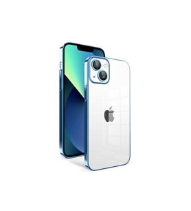 Apple iPhone 13 Uyumlu Kılıf Kamera Korumalı Renkli Çerçeveli Zore Garaj Kapak