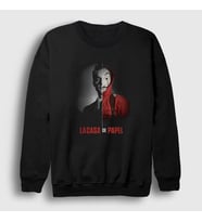 Presmono Unisex Siyah Berlin V2 La Casa De Papel Sweatshirt 196668tt