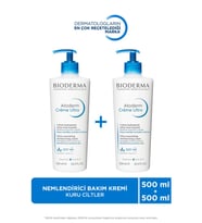 Bioderma Atoderm Cream Ultra Normal Ve Kuru Ciltler Için Nemlendirici Yüz, Vücut Bakım Kremi 2x500 ml