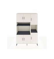 Hyperion Dolap 9 Raflı 6 Kapaklı 132x44x195 Aytaşı-Aytaşı/Antrasit