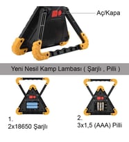 Profesyonel Kamp - Araba Lambası Bm-610/ WT