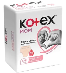 Kotex Mom Lohusa Külodu - Külot Bez S - Small - Küçük / M - Medium - Orta (İç Adet 8) Tekli Pk