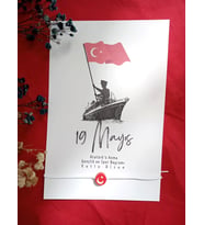 19 Mayıs Bileklik - 10 Adet Kuşe Kartlı Hediyelik Bileklik - 19 Mayıs Hediyesi 