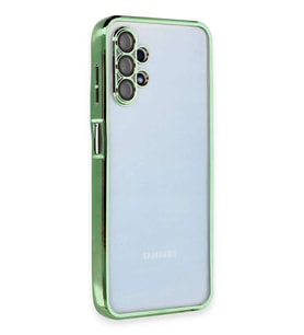 Galaxy A13 4G Kılıf Razer Lensli Silikon - Yeşil