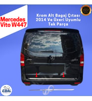 Mercedes Vito W447 Krom Alt Bagaj Çıtası 2014 Üzeri P. Çelik