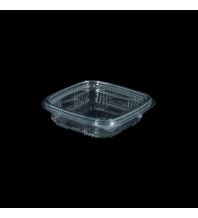 Kullan At Plastik Kilitli Şeffaf Düz Kapaklı Gıda Saklama Kabı Sızdırmaz Kap - 150 cc - 25 Adet