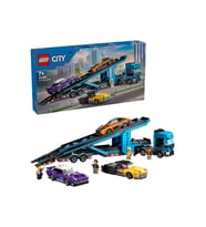 Lego City Spor Arabalı Araç Taşıma Kamyonu 60408