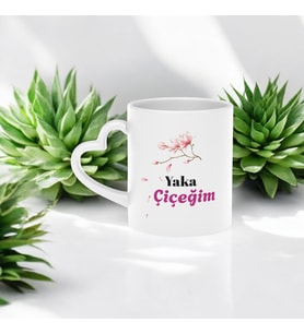 Çiçek Desenli Kupa