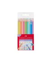 Faber Castell 12 li Kuru Boya Kalemi - Pastel Renkler