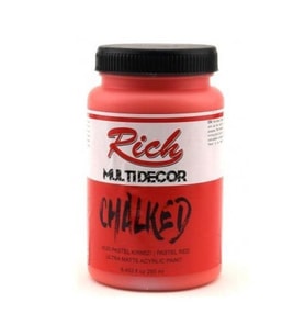Rich Multi Decor Chalked Akrilik Boya 250 cc. 4530 PASTEL KIRMIZI 