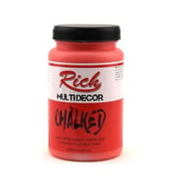 Rich Multi Decor Chalked Akrilik Boya 250 cc. 4530 PASTEL KIRMIZI 