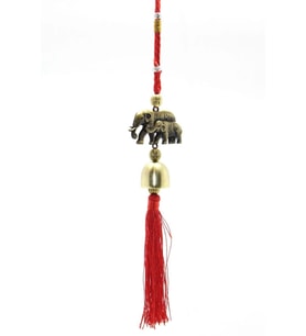 Feng Shui Bereket Şans Mutluluk Çanı Budha Buda Buddha Fil Kapı Çanı Deprem Çanı (Gold)