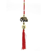 Feng Shui Bereket Şans Mutluluk Çanı Budha Buda Buddha Fil Kapı Çanı Deprem Çanı (Gold)
