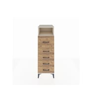 Kronos Dolap Tek Raflı 5 Çekmeceli 44x59x134 Aytaşı-Çam