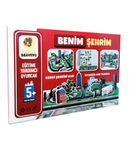 Benim Şehrim Maketi - Ahşap Figür ve Maket - Eğitici Oyuncak - 5 Yaş ve Üzeri Eğitime Yardımcı Oyuncak (Çok Renkli)