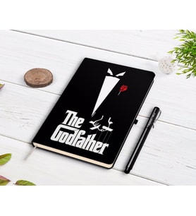 BK Gift Kişiye Özel Godfather Baba Tasarımlı Siyah Defter ve Kalem Hediye Seti-11