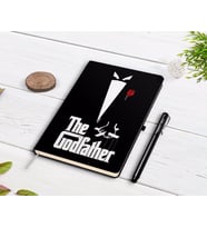 BK Gift Kişiye Özel Godfather Baba Tasarımlı Siyah Defter ve Kalem Hediye Seti-11