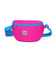 Coral High Sport Neon Pembe Mavi İki Bölmeli Bel Çantası 22623