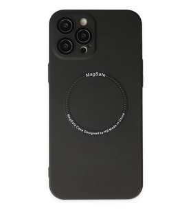 Newface Apple iPhone 12 Pro Kılıf Jack Magneticsafe Lens Silikon - Siyah