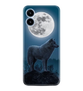 X5 Kılıf Resimli Desenli Silikon Platinium Series Wolf Moon 1857