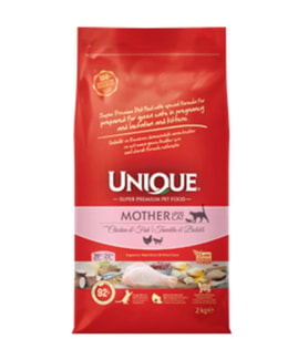 Unique Tavuklu ve Balıklı Anne ve Yavru Kedi Maması 2 Kg