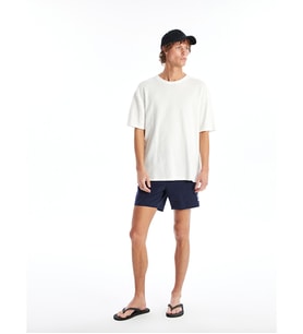 LCW SWIMWEAR Lacivert Kısa Boy Baskılı Erkek Deniz Şortu