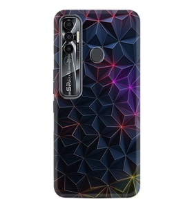 Tecno Spark 6 6 Go 8C 8 Pro 7 7 Spark 9 Pro Kılıf Desemli Silikon Renkli Prizmalar 1783