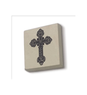 Haç Baskılı Taş Magnet 5X5