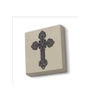 Haç Baskılı Taş Magnet 5X5