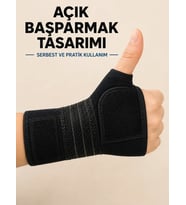 Avuç İçi Destekli El Bilekliği Metal Destekli Ayarlanabilir Bilek Ateli