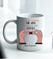 Komik - Esprili Kupa BİRAZ YARAM VAR AMA GEÇEÇEK BU GİDİŞLE Tasarımlı Komik Kupa Bardak