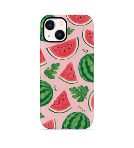 iPhone 15 Plus Vorian Çift Katmanlı MagSafe Kılıf Watermelon Garden Party