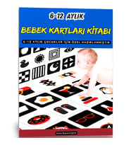 6-12 AYLIK Bebek Kartları Kitabı (Laminasyonlu)
