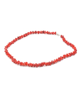 Choker Model Doğal Dal Kırmızı Mercan Kolye