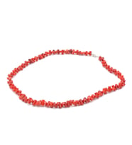 Choker Model Doğal Dal Kırmızı Mercan Kolye