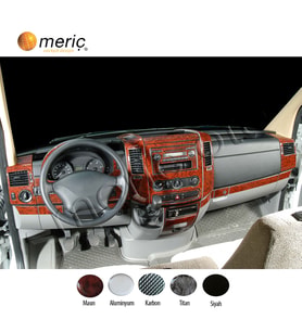 Meriç® Mercedes Sprinter Ön Torpido Kaplama Maun 51 Parça 2006-2019 (Maun)