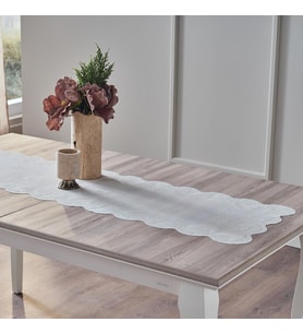 Lolavien Elizya Runner 45X150cm - Beyaz