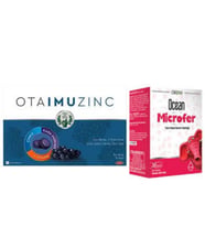 Otacı Otaimuzinc Kara Mürver Pastil 16 'lı+Microfer Damla 30mL (Beyaz)