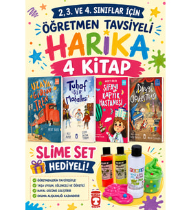 TİMAŞ 2,3. VE 4.SINIFLAR İÇİN ÖĞRETMEN TAVSİYELİ HARİKA 4 KİTAP -4 (SLİME SET HEDİYELİ)