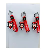 Minniee Mouse 3 Adet 3d Silikon Anahtarlık Oyuncak Ve Çanta Aksesuarı