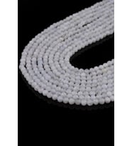 2 MM Faset Kesim Ay Taşı Dizi - Dizi0269 (Beyaz)